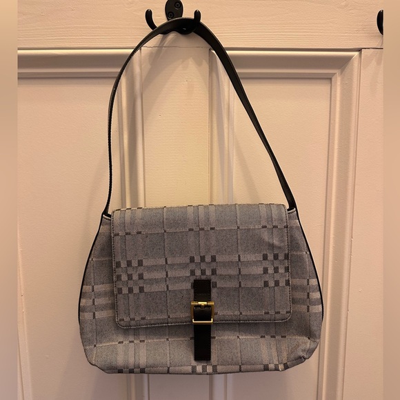Burberry Nova check canvas leather shoulder bag - Picture 1 of 10